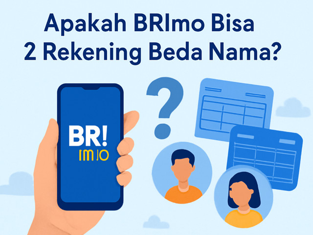 apakah brimo bisa 2 rekening beda nama