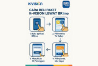 Cara Beli Paket K Vision Lewat BRImo