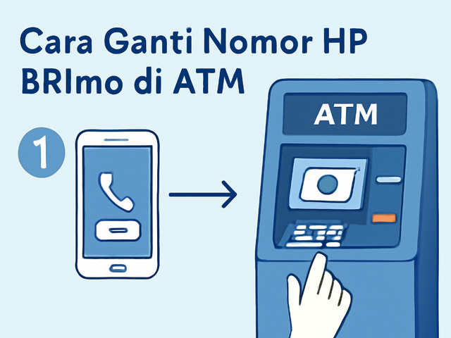 Cara Ganti Nomor Hp BRImo di ATM