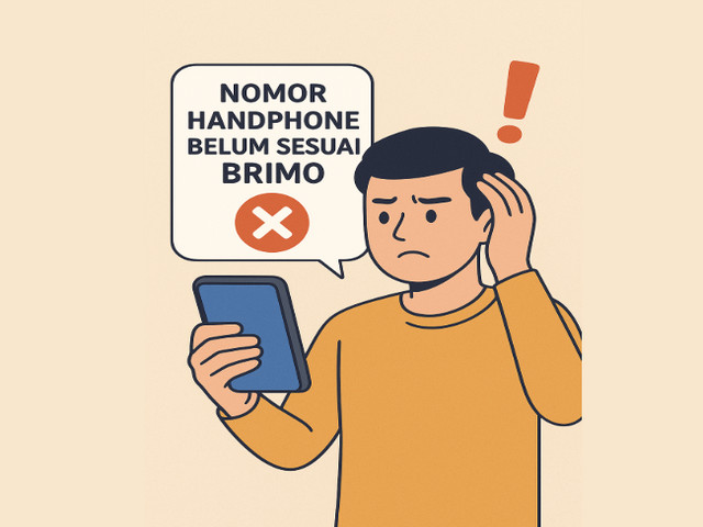Nomor Handphone Belum Sesuai Brimo